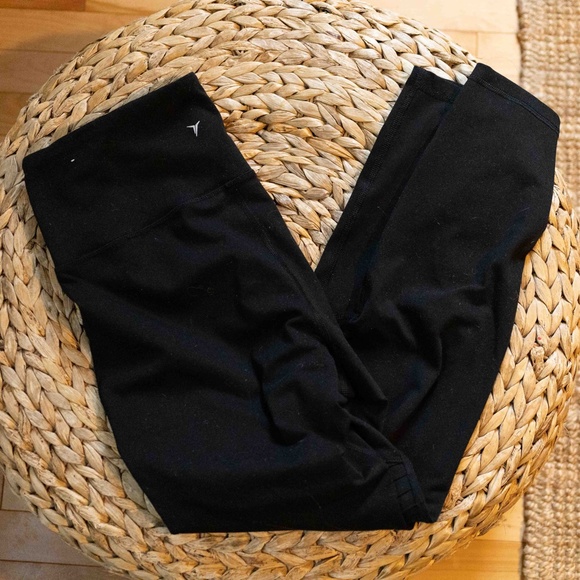 Old Navy Active Black Motto Leggings - Picture 1 of 3